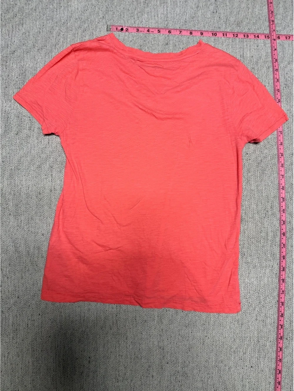 J.CREW Vintage Cotton Coral Pink T-Shirt Size Small